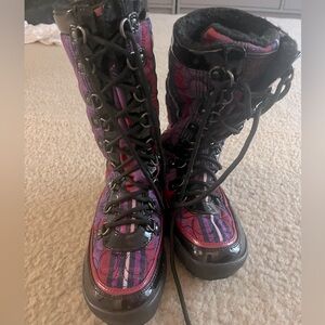 Coach winter boots. Size 5